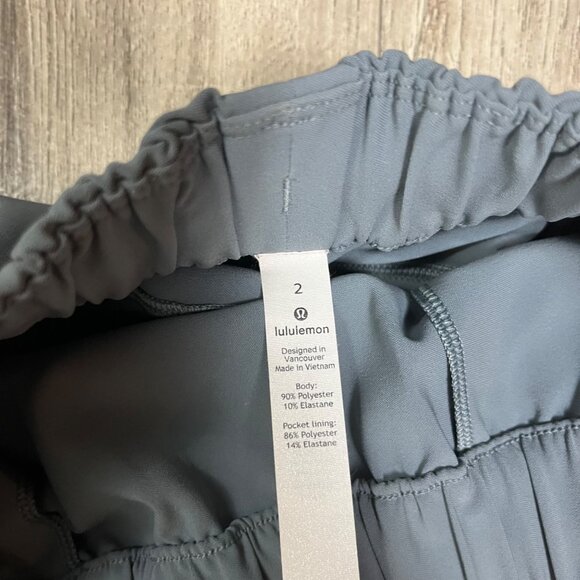 Lululemon Athletic On The Fly Skirt Woven 21” Grey Blue Women’s Size 2 - Picture 7 of 8